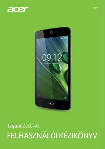 Használati útmutató Acer Liquid Zest 4G Mobiltelefon