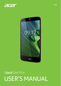 Handleiding Acer Liquid Zest Plus Mobiele telefoon