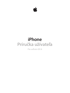Návod Apple iPhone (iOS 8) Mobilný telefón