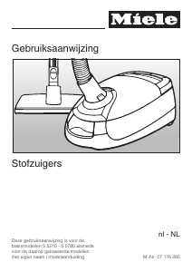 Handleiding Miele S 5210 Stofzuiger