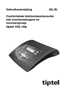 Handleiding Tiptel 332 Clip Antwoordapparaat