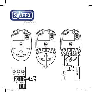 Käyttöohje Sweex MI402 Wireless Silver USB Hiiri