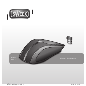 Návod Sweex MI470 Wireless Touch Myš