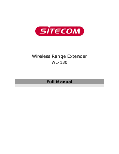 Handleiding Sitecom WL-130 Range extender