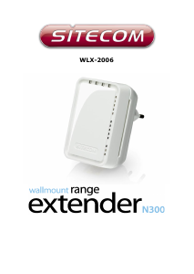 Handleiding Sitecom WLX-2006 Range extender