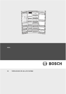 Manual Bosch KAD62V75 Frigorífico combinado