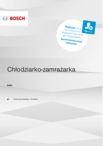Instrukcja Bosch KAD93VBFP Lodówko-zamrażarka