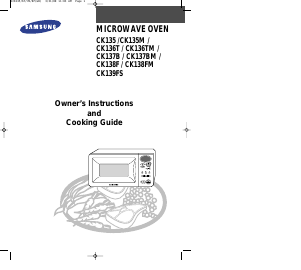Bruksanvisning Samsung CK137B Mikrovågsugn