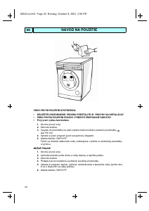 Návod Whirlpool AWO/D 041 Práčka