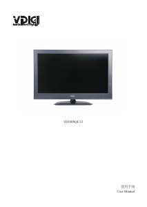 Manual VDigi 3D100SQC32 LED Television