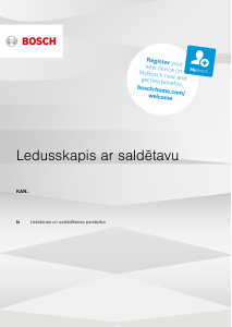 Rokasgrāmata Bosch KAN93VIFP Ledusskapis ar saldētavu