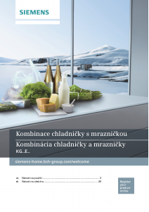 Návod Bosch KGE36AICA Chladnička s mrazničkou