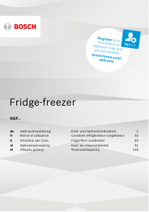 Manuale Bosch KGF49SM30 Frigorifero-congelatore