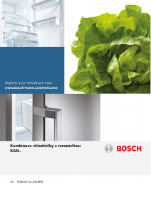 Manuál Bosch KGN39EI40 Lednice s mrazákem