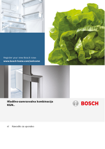 Priročnik Bosch KGN39EI40 Hladilnik in zamrzovalnik