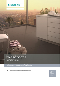 Handleiding Siemens WT47W562NL Wasdroger