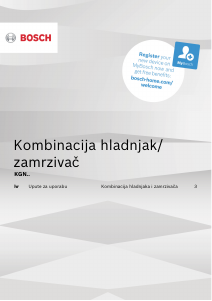 Priručnik Bosch KGN39VLEA Frižider – zamrzivač