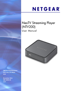 Bruksanvisning Netgear NTV200 NeoTV Mediaspelare