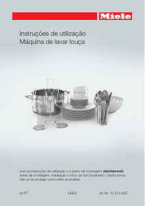 Manual Miele G 4203 SC Active Máquina de lavar louça