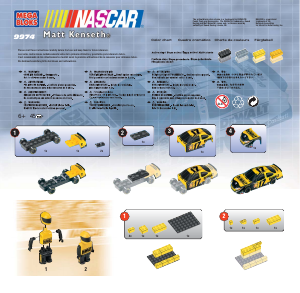 Instrukcja Mega Bloks set 9974 Nascar Matt Kenseth