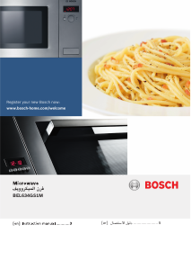 Hướng dẫn sử dụng Bosch BEL634GS1M Lò vi sóng
