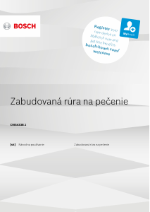 Návod Bosch CMG633BW1 Mikrovlnná rúra