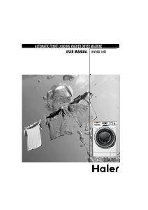 Bruksanvisning Haier HWD80-1482 Kombinerad tvätt-tork