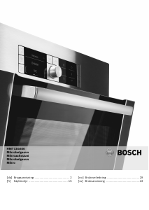 Bruksanvisning Bosch HMT72G650 Mikrovågsugn