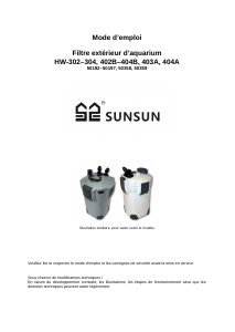 Mode d’emploi Sunsun HW-403A Filtre aquarium