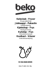 Bruksanvisning BEKO RCNA366K40WN Kyl-frys