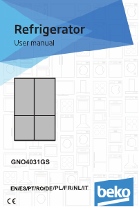 Manual de uso BEKO GNO4031GS Frigorífico combinado