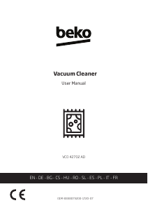 Manual de uso BEKO VCO 42702 AD Aspirador