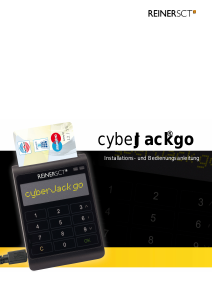 Bedienungsanleitung ReinerSCT cyberJackgo Kartenleser