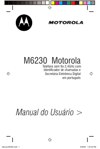 Manual Motorola M6230 Telefone sem fio