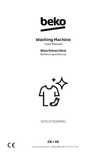 Handleiding BEKO WTE10736XBMN1 Wasmachine