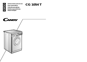 Manual Candy CG 1054 T Washing Machine
