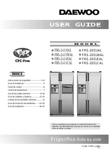 Manual de uso Daewoo FRS-2031CAL Frigorífico combinado