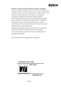 Mode d’emploi Bosch HEN304540 Cuisinière
