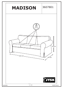 Instrukcja JYSK Beder (3 seat) Sofa