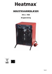 Brugsanvisning Heatmax 7988 Varmeblæser