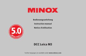 Mode d’emploi Minox DCC Leica M3 Appareil photo numérique