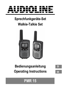 Bruksanvisning Audioline PMR 15 Walkie-talkie