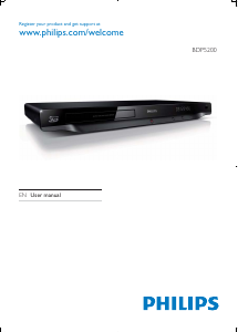 Handleiding Philips BDP5200X Blu-ray speler