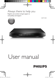 Manual Philips BDP1200 Blu-ray Player