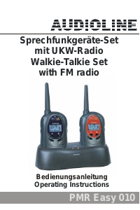 Bruksanvisning Audioline PMR Easy 010 Walkie-talkie