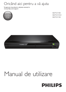 Manual Philips BDP2515B Blu-ray player