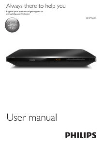 Manual Philips BDP5600X Blu-ray Player