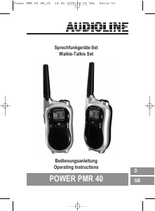 Bruksanvisning Audioline Power PMR 40 Walkie-talkie