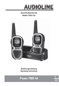 Bruksanvisning Audioline Power PMR 44 Walkie-talkie