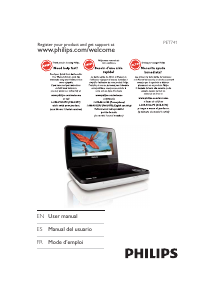 Mode d’emploi Philips PET741A Lecteur DVD